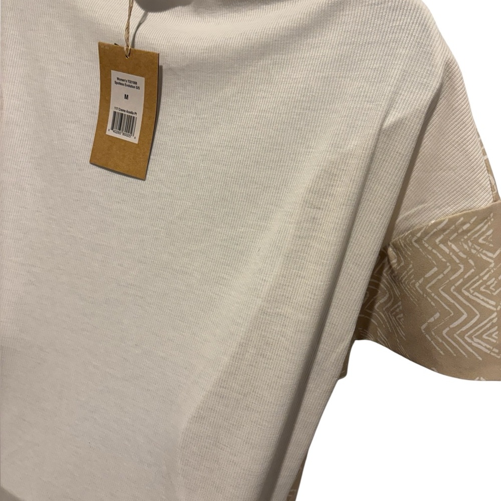 NWT ROYAL ROBBINS Spotless Evolution Short Sleeve Shirt Crème Acadia Sz Medium - Picture 10 of 12